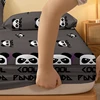 1 Cartoon Cute animal panda printed matte Fitted Sheet, bedroom printed bed cover, bedding (excluding pillowcases) 4