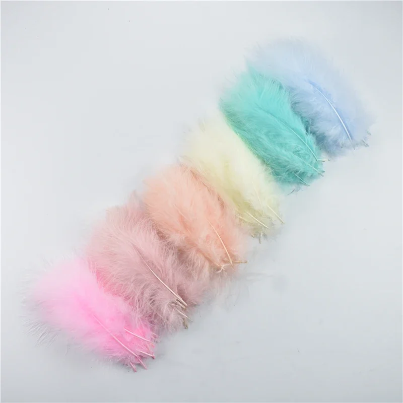 10-15cm Colored Turkey Feathers for Crafts Fluffy Marabou Plumas DIY Wedding Party Decoration Dream Catcher Accessories