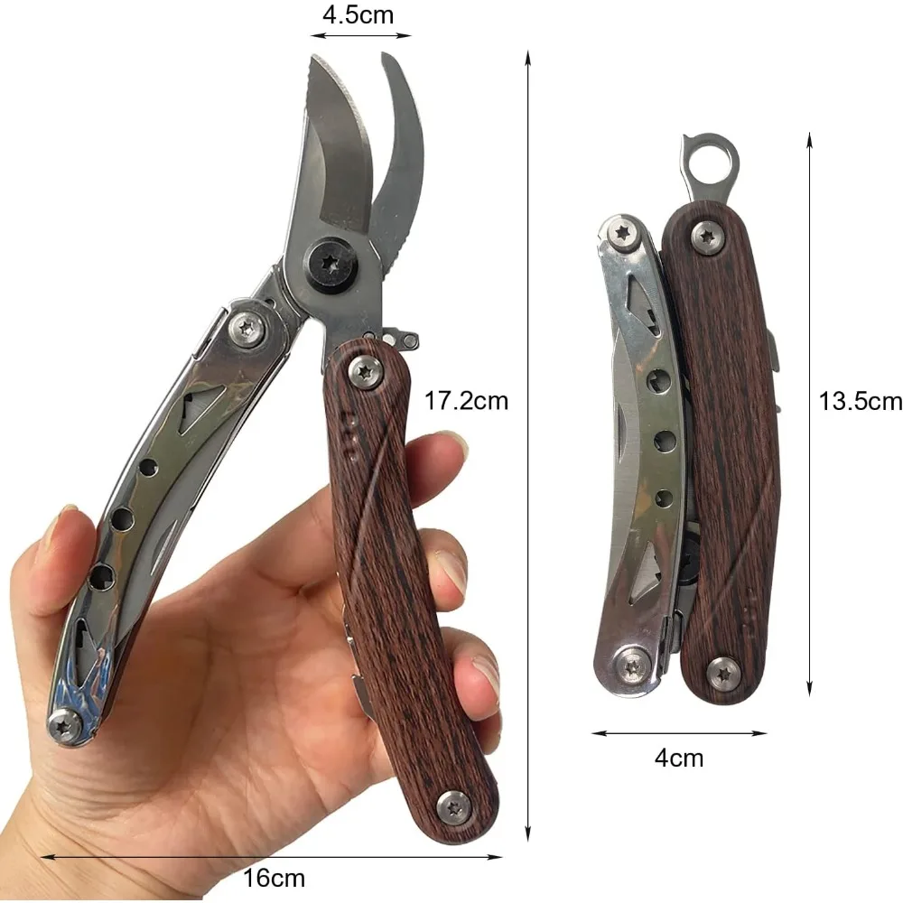 Description Picture 3 of itemGarden Scissors Multifunctional Horticultural Scissors Knife Hammer Sharp Pruning Shear Tree Trimmers Hand Clipper Garden Pruner