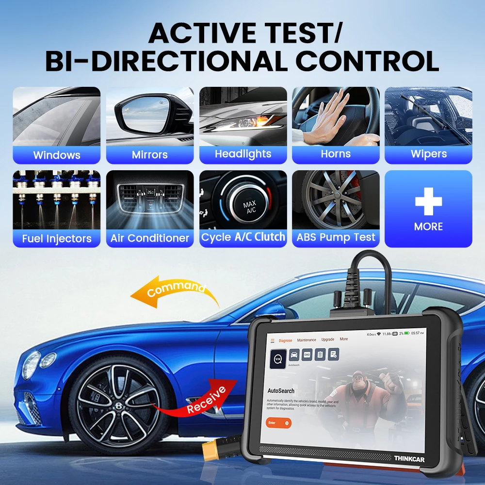 thinkcar thinkscan 689 professional car diagnostic tools canfd doip bi directional ecu coding 34 reset full system obd2 scanner THINKCAR THINKSCAN 689 Professional Car Diagnostic Tools CANFD DOIP Bi-directional ECU Coding 34 Reset Full System Obd2 Scanner 4