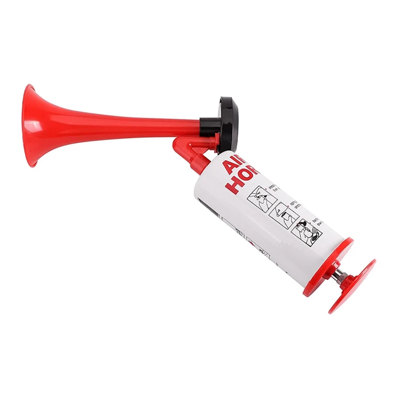 

Hot-Handheld Air Horn, Aluminum+ABS Portable Handheld Air Pump Horn, Loud Noise Maker Safety Horn For Sporting Events