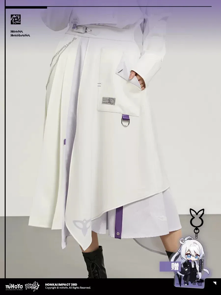 

Anime Game Honkai Impact 3RD Kiana Kaslana Herrscher of Flamescion Topics Long Skirt Cosplay Summer Dress Costume Gift New
