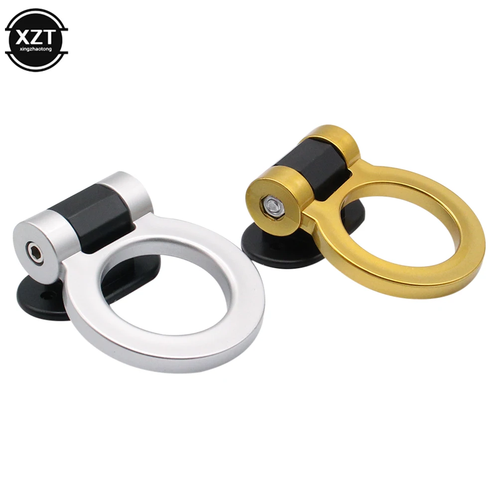 Trailer Hook Sticker ABS Car Styling Trailer Hooks Sticker Decoration Car Auto Rear Front Trailer Simulation Racing Ring Vehicle Towing Hook