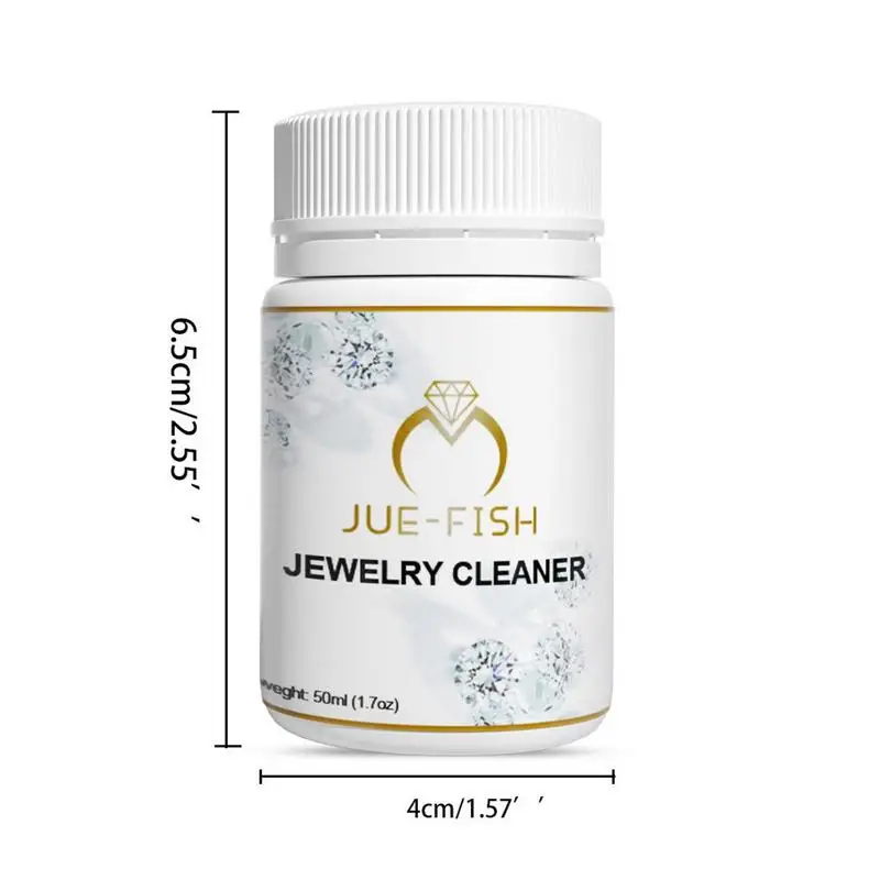 Silver Jewelry Cleaner Gold Jewelry Rust Removal Cleaning Solution Portable Metal Jewelry Safe Clean Liquid for Watches Earrings