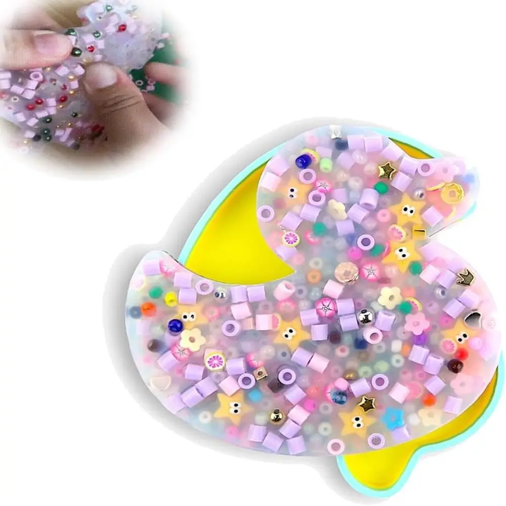 Silicone Skin Picking Fidget Toy Anxiety Toy Pad Stress Relief Duck Picky Pad Sensory Trichotillomania Decompression Fidget Toys Stress Relief Toys