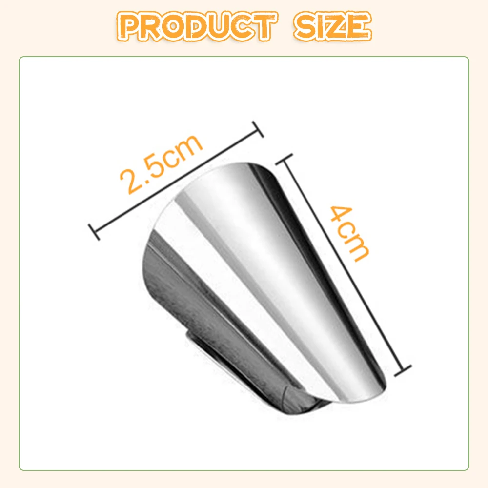 Oauee Stainless Steel Fruit Peel Finger Protector Kitchen Pick Vegetables Gadget Stripping Beans Garlic Peeler Finger Guard finger protector finger guard