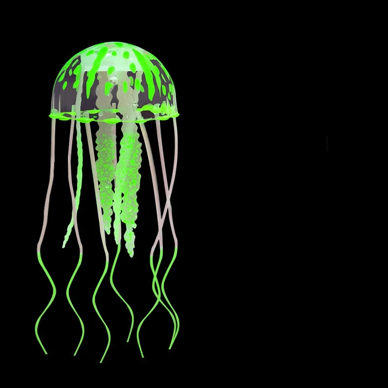 Artificial Jellyfish Silicone Fish Tank Decor Aquarium Decoration Ornament Silicone Material Odorless Aquatic Landscape