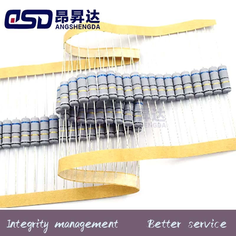 20 pieces of 2W carbon film 5% color ring resistor elements 0.33R/0.22R/0.1R/0.5R/10R/22R 100R ohms