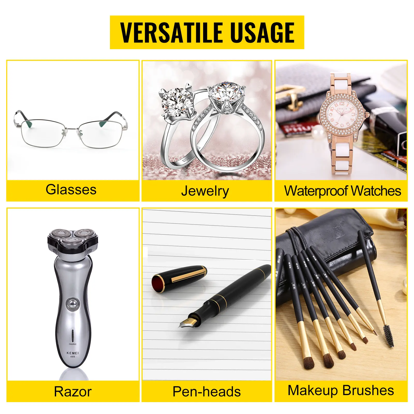 VEOVR-Nettoyeur à ultrasons, mini machine à laver portable, bain à ultrasons,  reviede livres soniques, lunettes, appareils ménagers, 500ml - AliExpress