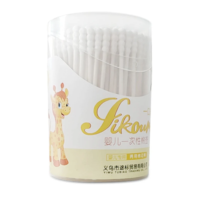 200pcs Safety Baby Cotton Swab clean baby ears Sticks Health Medical Buds Tip swabs box plastic cotonete cotton swabs cotton swab box cotton swab storage box