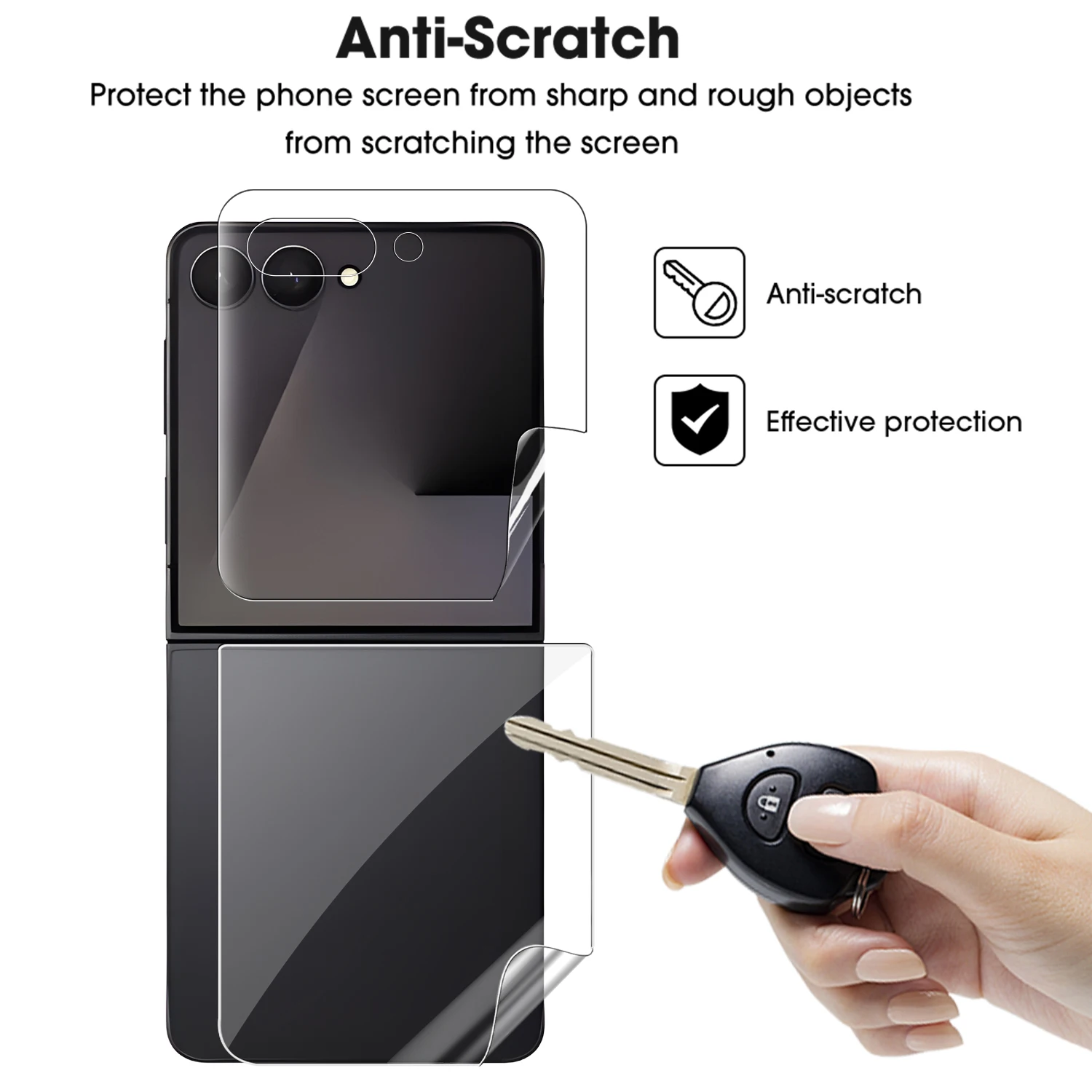 Hydrogel Anti-Scratch Screen Protector & Hinge Sticker Film