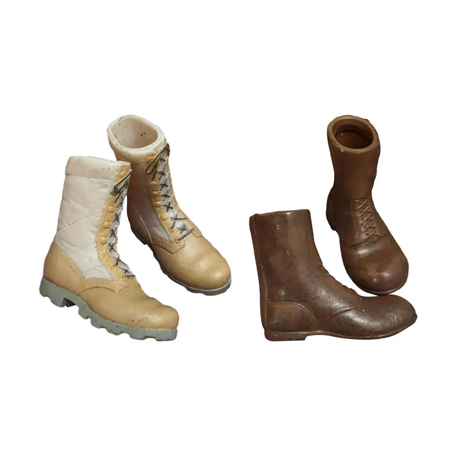 

1:6 Scale Soldier Shoes Work Boot Round Toe Boot Desert Boots Fashion Classic