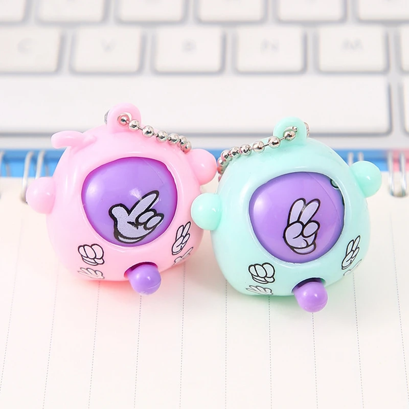 10/20Pcs Funny Guessing Eggs Mini Keychain Kids Birthday Party Favors Gift for Guests Rock Paper Scissors Game Pinata Filler