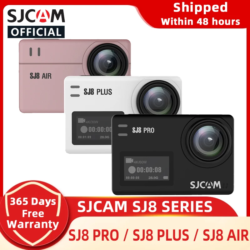  SJCAM SJ8 시리즈 액션 카메라, SJ8 프로, 4K 60FPS, SJ8 플러스, 4K SJ8 에어, 1296P 와이파이 2.33 터치 스크린, 방수 스포츠 DV