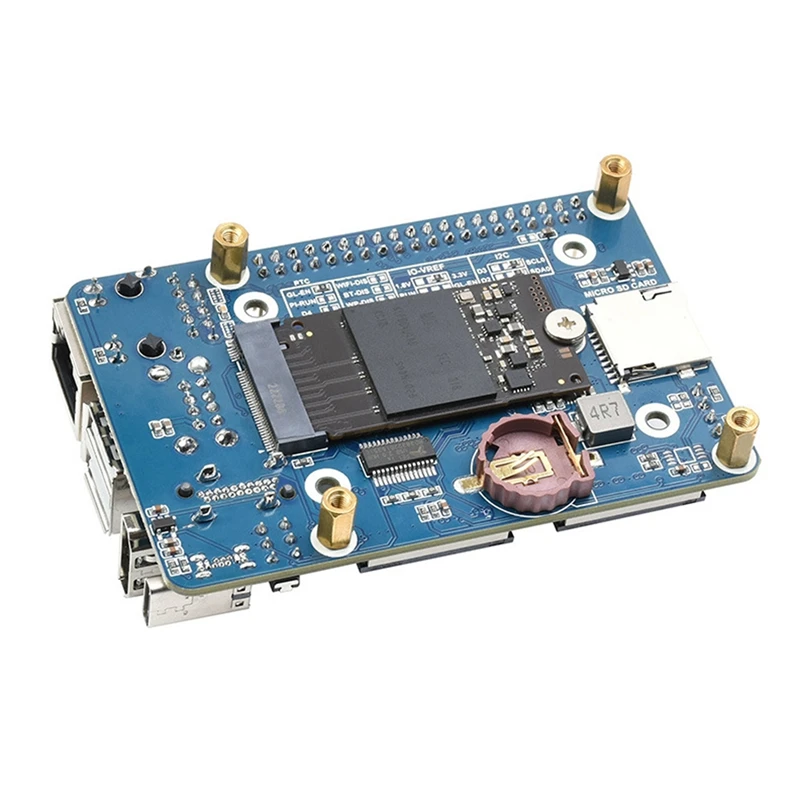 Waveshare CM4-IO-BASE-C Ȯ ,   CM4 ⺻ Ȯ ,   RJ45 + M.2 M Ű