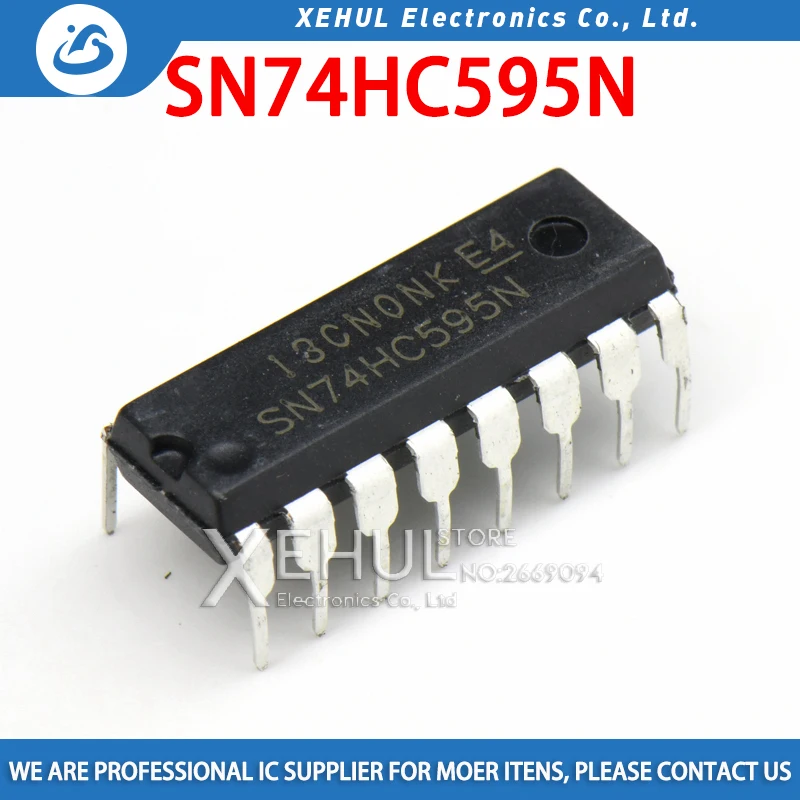 50PCS SN74HC595N DIP16 SN74HC595 DIP 74HC595N 74HC595 new and original IC