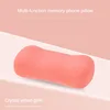 Portable Small Pillow Single Memory Foam Small Mini Office Lunch Break Nap Pillow Cervical Vertebra Travel Pillow 4