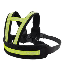 Universal Motorcycle Safety Belt for Kids - Breathable, Adjustable, and Reflective Design (Green)