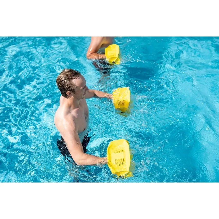 Hydro Tone - HYDRO-BELL Pool Weights for Water Exercise Pair | Water Weights | Functional Strength Training with Pool Weight | A
