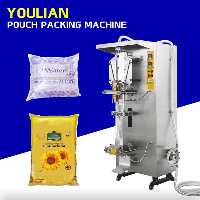AS-1000 Factory Price Fully Auto Continuous Sealing Machine Juice Beverage Edible Oil Liquid Pouch Filling Packing Machine