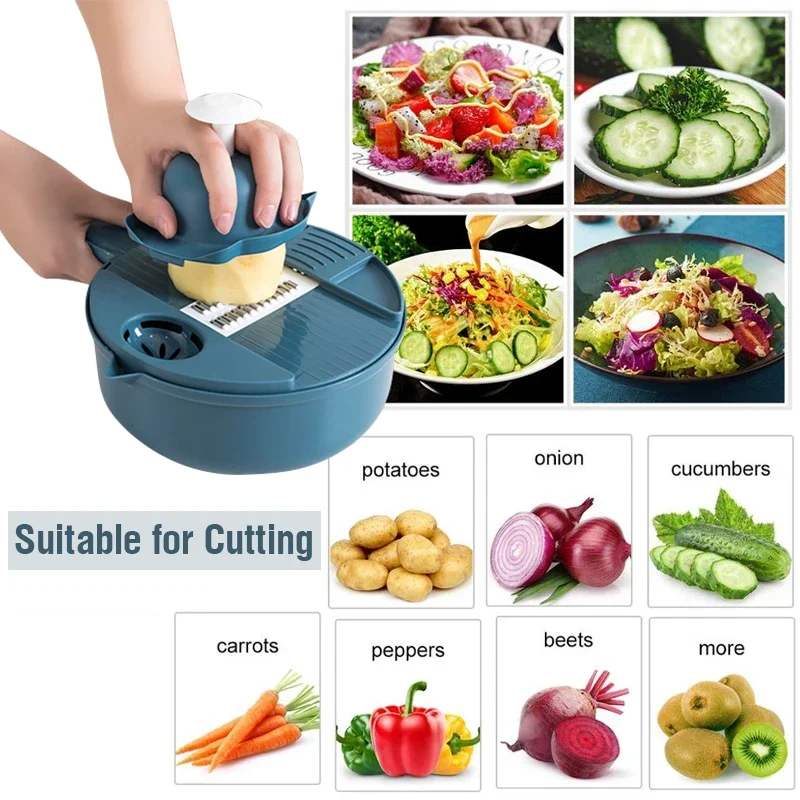 Vegetable Cutter Multifunctional Salad Utensils Chopper Carrot Potato 2