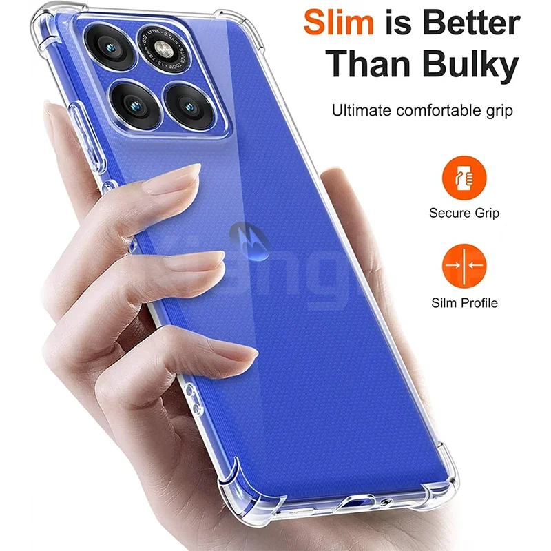 Coque Silicone Souple Kwmobile Pour Motorola Edge 40 Neo - Transparente