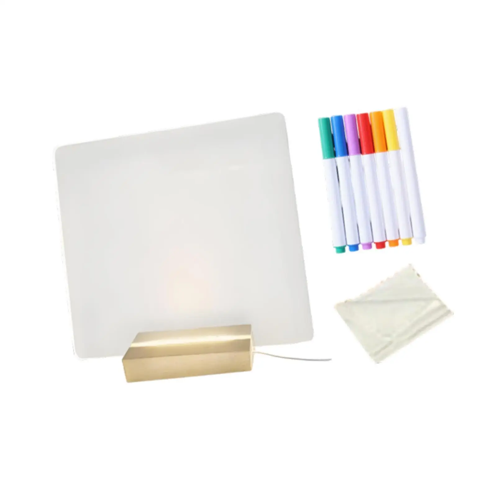 Acrylic Display Planner Board Drawing Tablet Modern Birthday Gift Bright LED Light for Farmhouse Study Room Office TV Cabinet