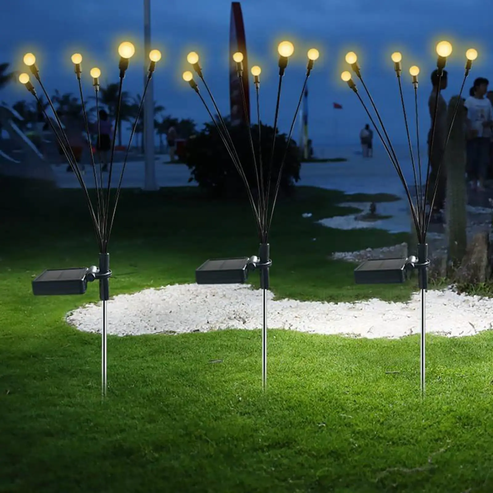 Outdoor Solar Powered Garden Lights Lamp for Landscape Outdoor Decoration
