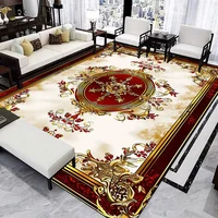 Luxury Flower Decoration Carpets Living Room European Style Rugs Home Hall Soft Floor Mat Room Decor Doorway Hallway Carpet 2