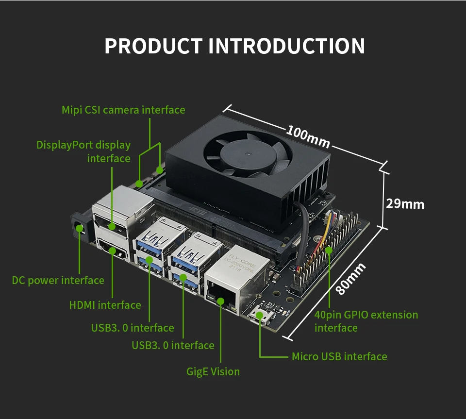 Leetop NVIDIA Jetson Nano B01 Develop Kit 128-Core Maxwell Quad-Core ARM A57 CPU