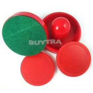 2Pcs Mini Air Hockey Table Handles Mallet 60mm Felt Pushers 50mm Home Air Pucks 2pcs 96mm air hockey pushers pucks replacement for game tables goalies header kit air hockey equipment aerohockey florball