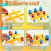 Funny Table Board Games Tic Tac Toe Intellectual Big Eating Small Chess Interactive Multiplayer Party Games Toys for Kids Adult 6