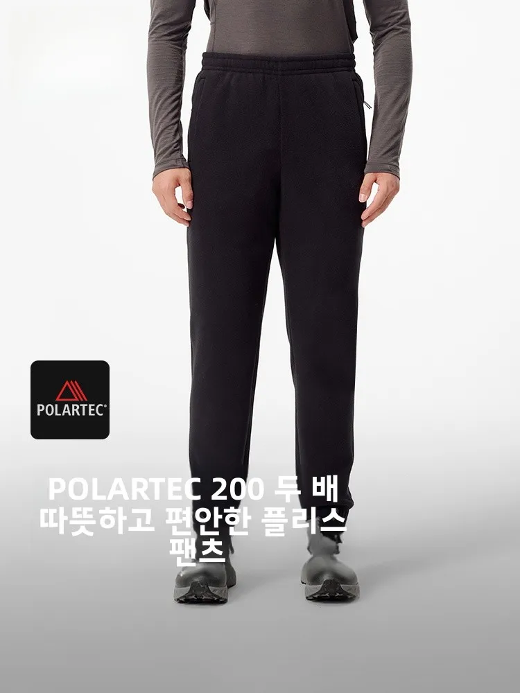 남성용 아웃도어 클라이밍 플리스 팬츠 방풍 보온 폴라텍200 마이크로플리스 통기성 경량 겨울 여행용품