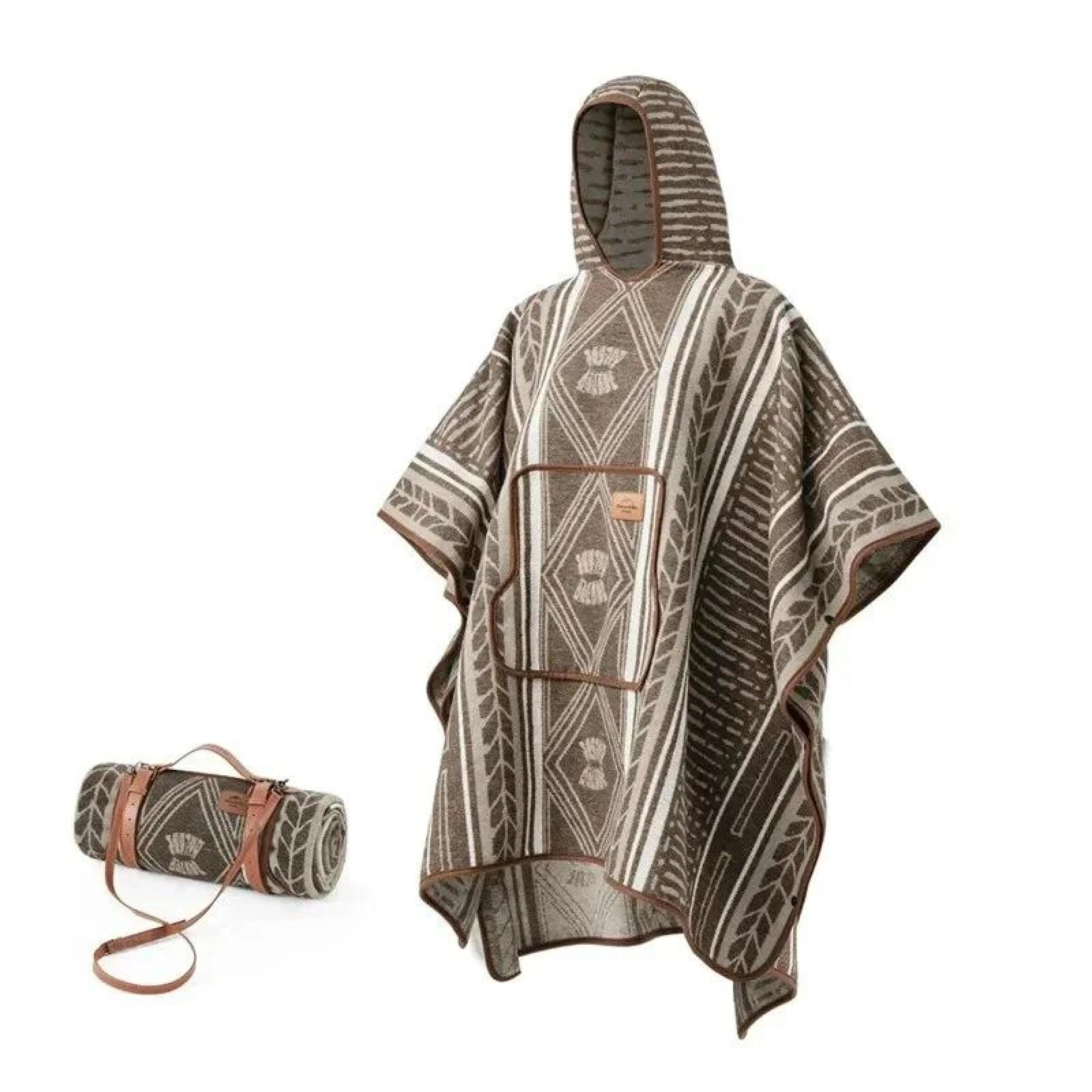 

Multifunctional Blanket Camping Wearable Wool Shawl Warm Outdoor Splicable Quilt Garden Indoor Leisure Warm Carpet