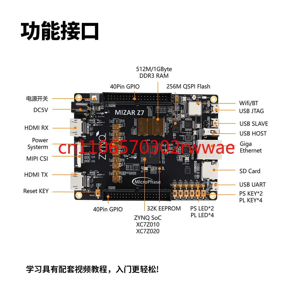 FPGA 개발 보드 ZYNQ 7010/7020 Xilinx AI Python 개발 보드