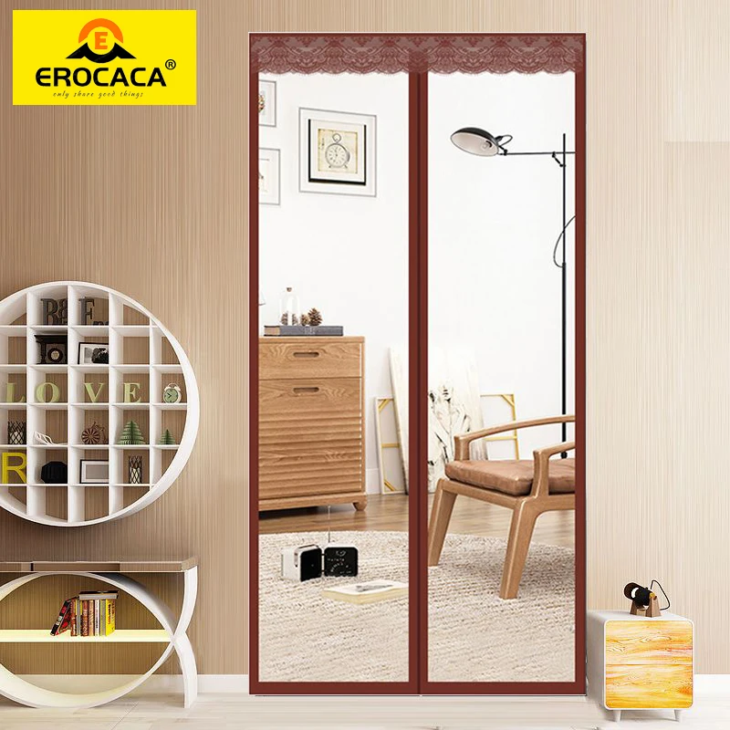 

EROCACA Door Curtains Free of Perforation Winter Warm Door Magnetic Heat Insulation Warmth Windproof Partition Sound Insulation