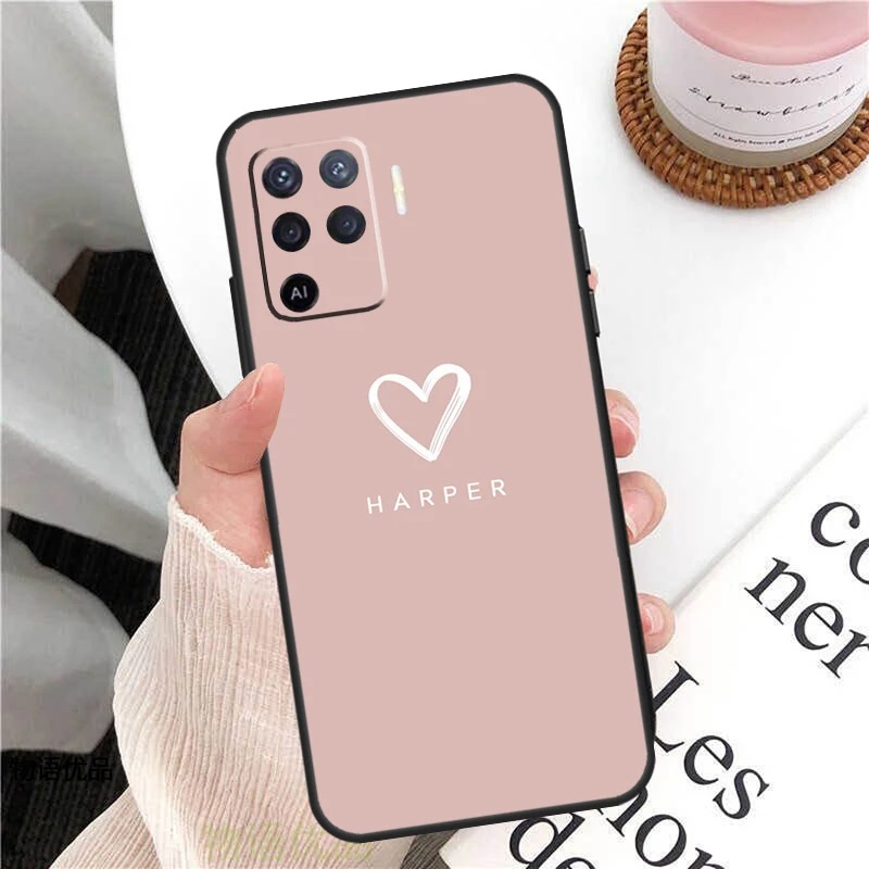 Personalized Custom Name Initials Pastel Phone Case Cover