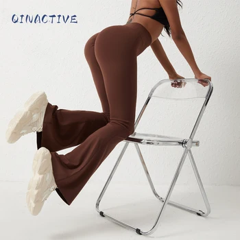 QINACTIV Flare Leggings Yoga Pants Women Bell-bottoms Yoga Trousers High Waist Fitness Pants Stretch Gym Casual Sports 1