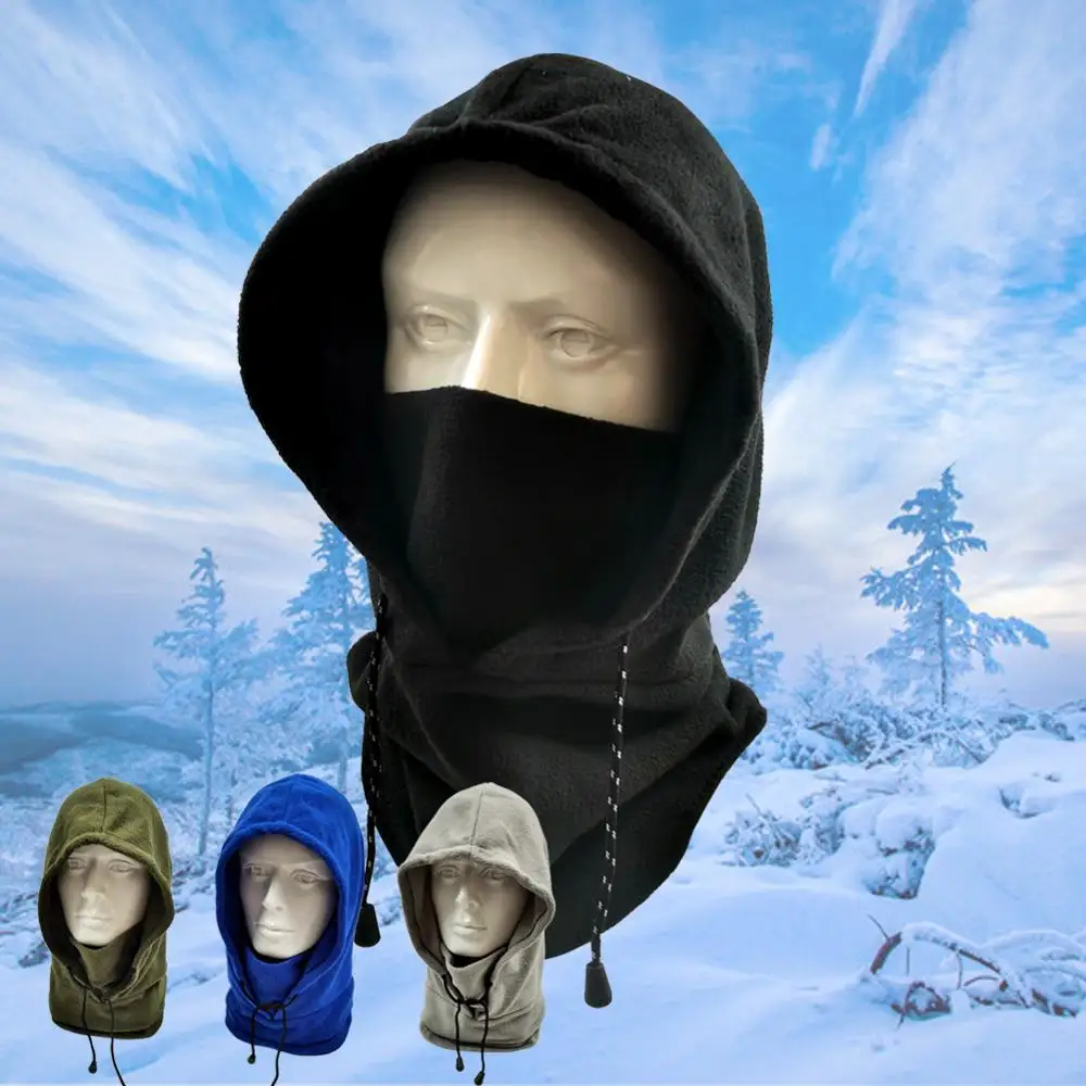 Winter Warm Hat Tactical Balaclava Ski Face Mask Windproof Fleece Hood Hat  Sports Windproof Neck Thermal Men And Woman Hat - AliExpress