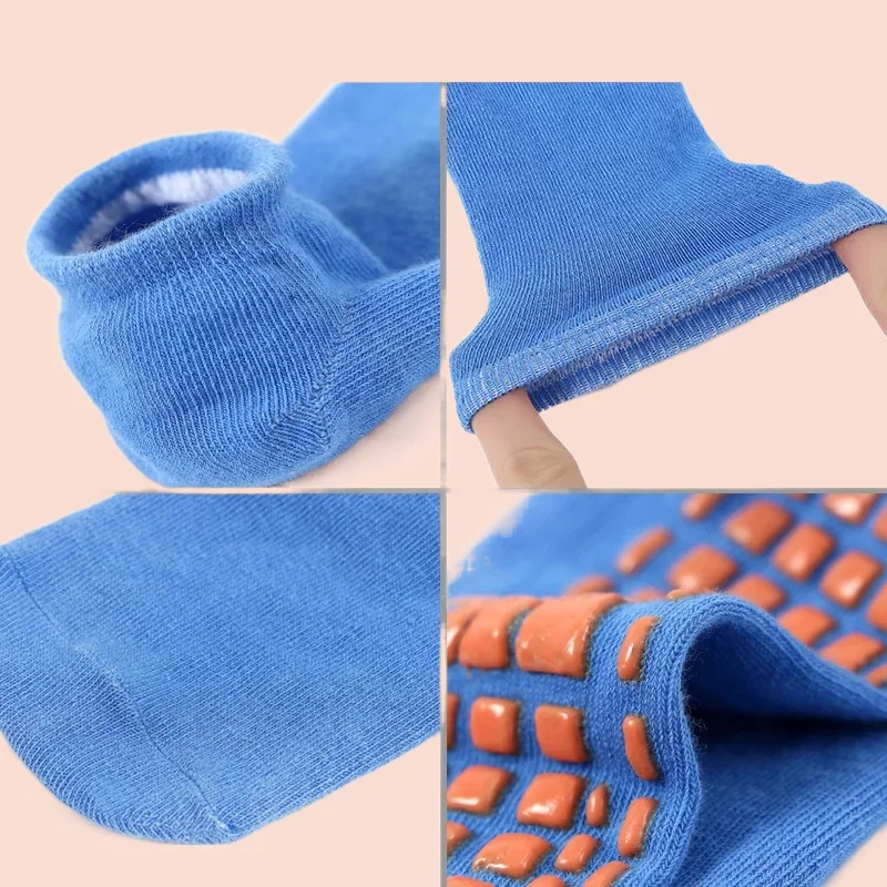 4 Pairs Yoga Pilates Women Socks For Adult/Child Comfortable Silicone Anti-Slip Cotton Socks Casual Athletic Indoor Ankle Socks