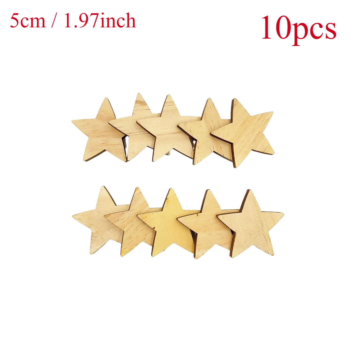 Lot De 1000 étoiles En Bois Brut Pour Travaux Manuels – 4 Tailles, étoiles En Bois Brut Pour Projets De Bricolage, Parfaites Pour Les Décorations De Noël Et Les Décorations Artisanales GNIEMCKIN