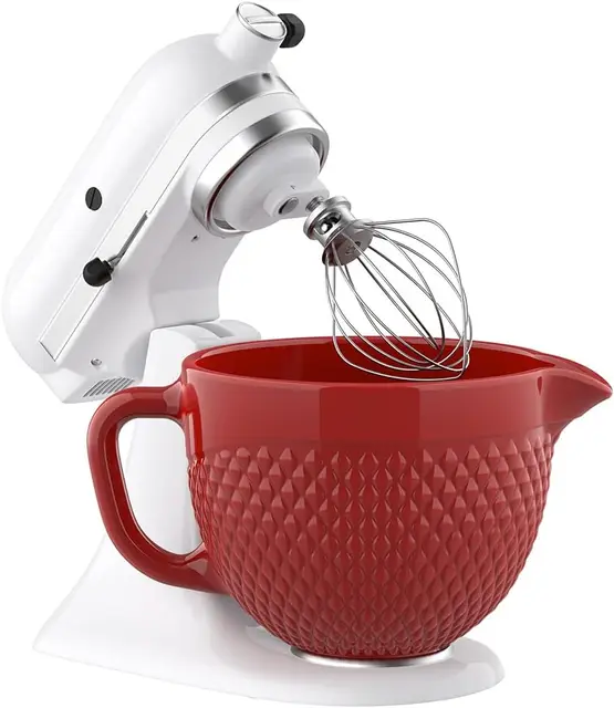 Ciotola In Vetro Per KitchenAid 5 QT - Con Coperchio, Graduata, Per Mixer A Testa Inclinabile - Foto 3