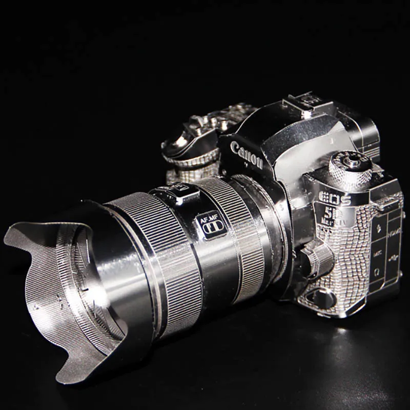 

METALHEAD Slr Camera All Metal Stainless Steel Diy Assembly Model 3d Glue-Free Three-Dimensional Metal Puzzle