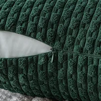 Dark Green Throw Pillow Covers 16x16 Inch Decorative Couch Cushion Cover Soft Corduroy Boho Home Decor for Bed Sofa Living Room 6