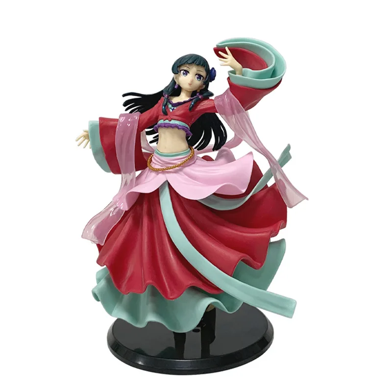 19cm Ancient-style Dance Dress Anime Figurine - PVC Ornament & Desktop Decoration
