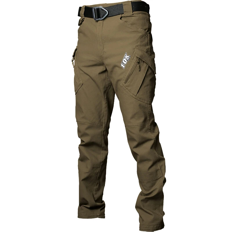 Fox Cycling Team Men Casual Sports Moto Bicycle Trousers Mtb Bike Bottoms Clothing Outdoor Waterproof Tactical Cargo Long Pants