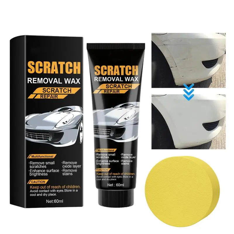 

Car Scratch Eraser Rubbing Compound Fast Easy Safe Multifunctional Ultimate 60ml Scratch Remover For Vehicles Auto Polish