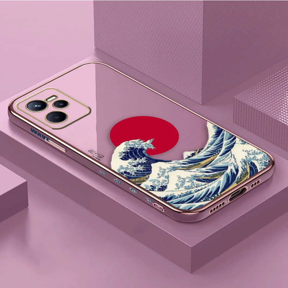 thumbnail image 1 of The Great Wave Off Kanagawa Cover Smooth E-TPU Phone Case REALME GT 2 NEO3 MASTER 7 8 8I 9 9I 10 11 PRO C30 C33 C35 C53 C55 Case, 1 of 5