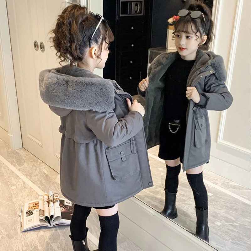 Girls Coat Winter Jacket Parka Snowsuit for 5-14 Years
