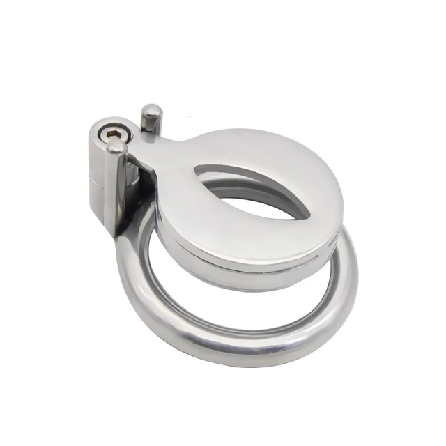 Stainless Steel Mini Male Small Metal Penis Cage Lock Bondage Bird Chastity Cage Belt Cock Ring